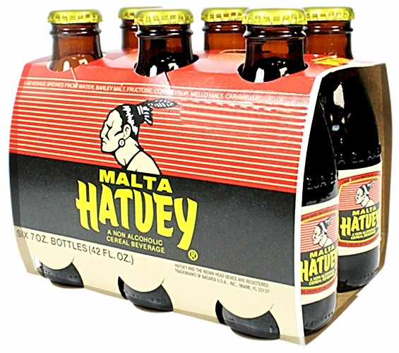 Malta  Hatuey Brand  Six Pack 7Oz Bottles